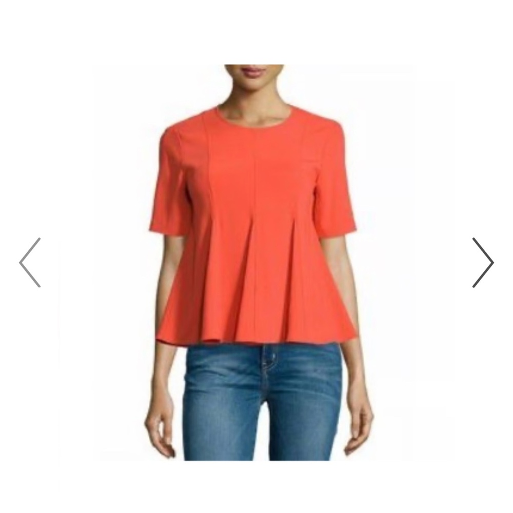Opening Ceremony Orange Peplum Top